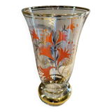 Vase en cristal vintage Domec Bordeaux