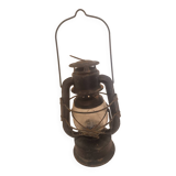 Old ALG storm lamp. Height 34 cm. Broken glass.