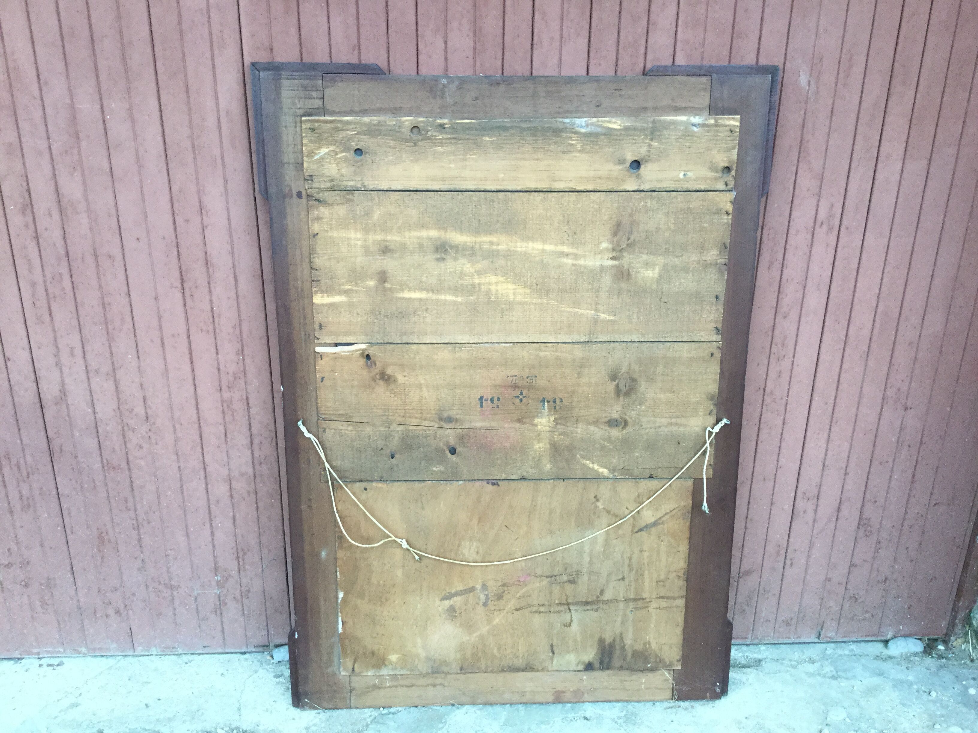 Wooden mirror 74x103cm