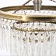 1930s crystal and brass tassel chandelier
