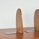 Mid-century Scandinavian wooden bookends, 1960s, set of 2.