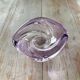 Purple glass ashtray