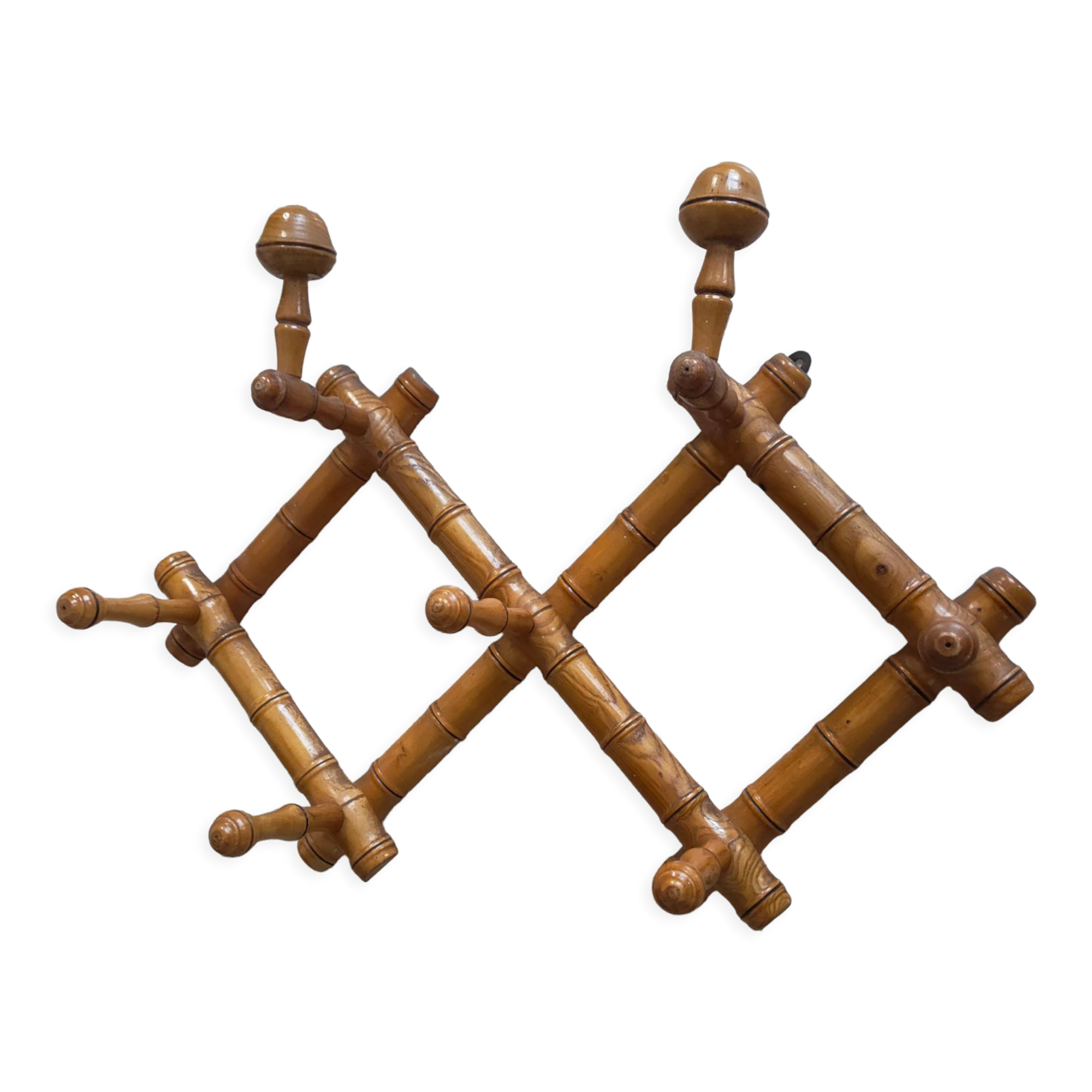 Antique folding coat rack