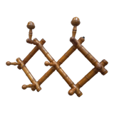 Antique folding coat rack