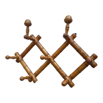 Antique folding coat rack