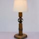 Large pine table lamp by Uno & Östen Kristiansson for Luxus, Sweden