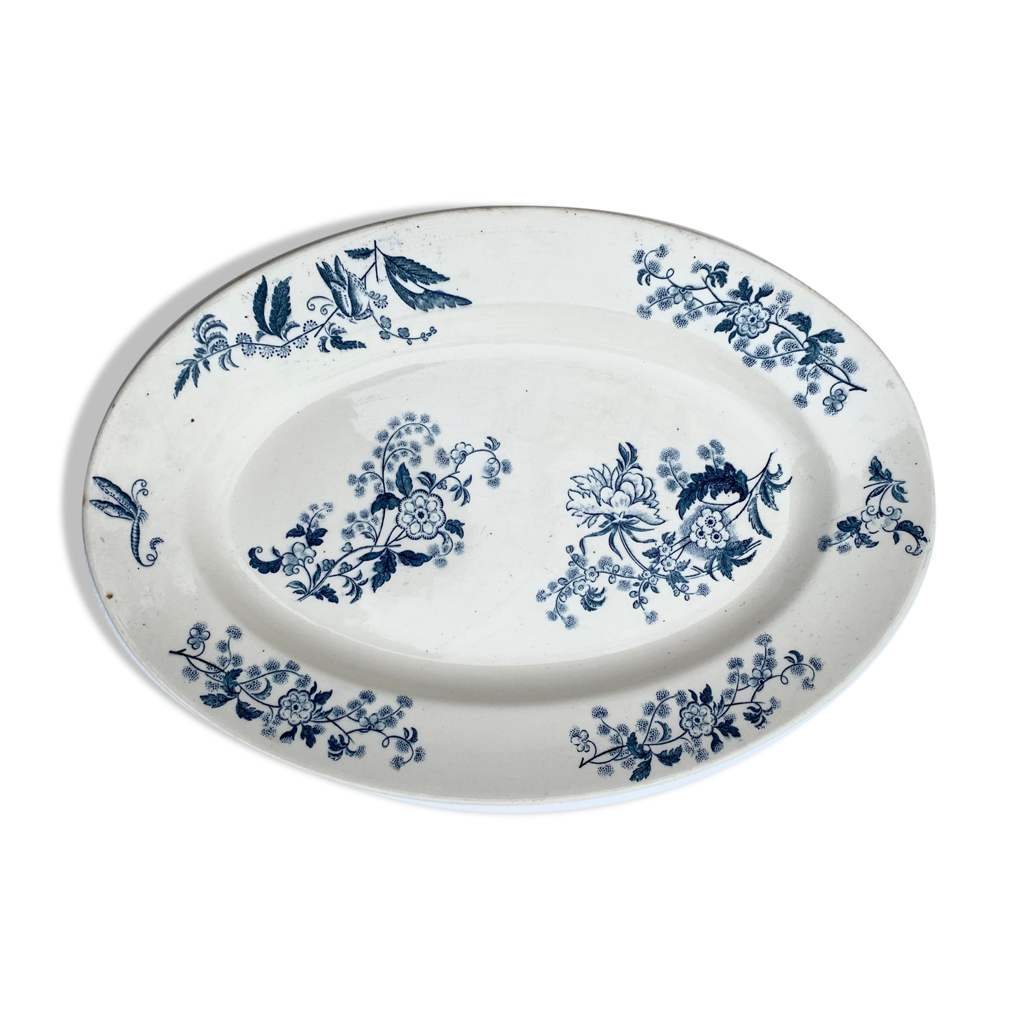 Plat ovale Longwy Ycho