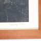 Set of 2 mid-century Erling Juhl wood prints in original larch wood frames / 1960s