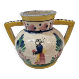 HB Quimper vase with handles, 1950