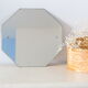 Octagonal bevelled wall mirror