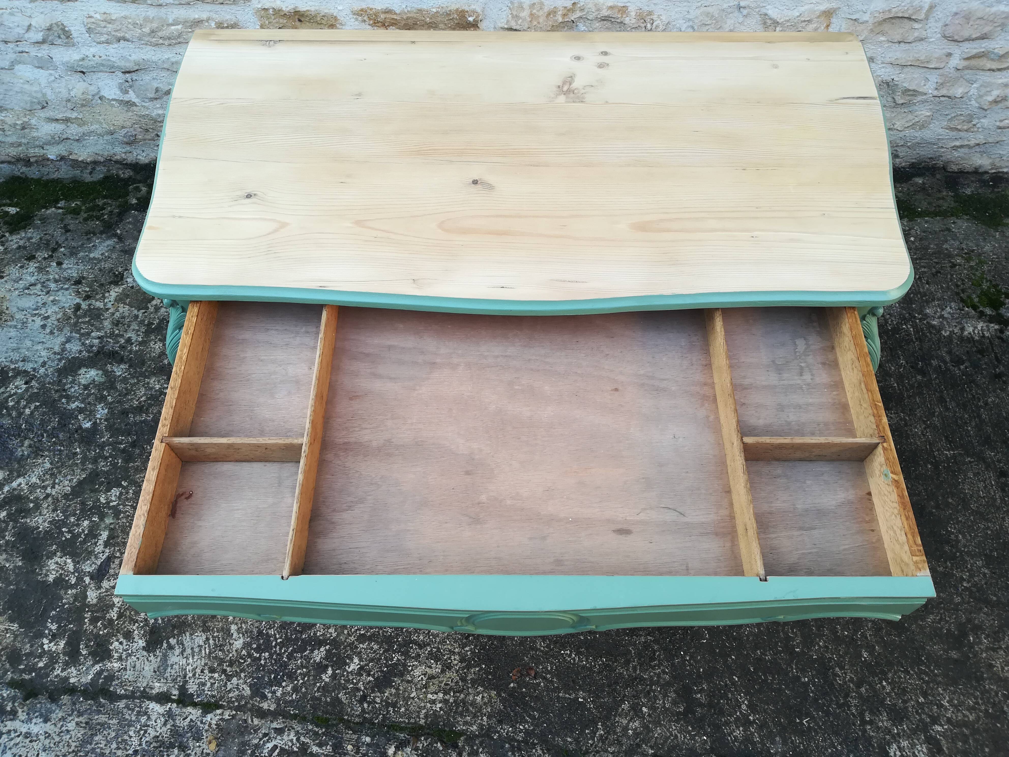 Louis XV style curved desk