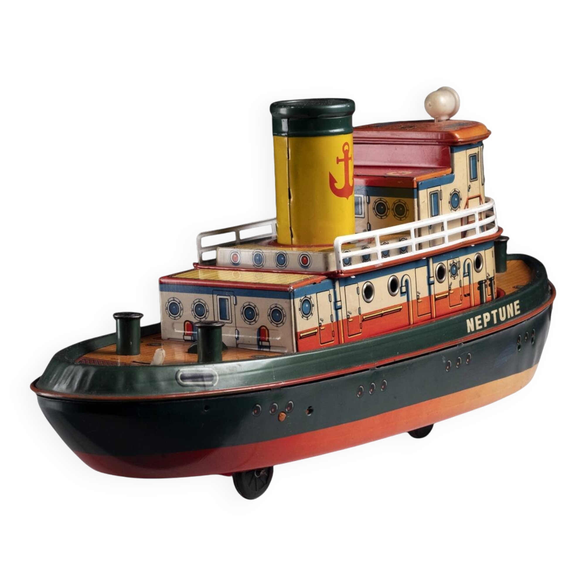 Tin Toy Tugboat, 1960s, Japan