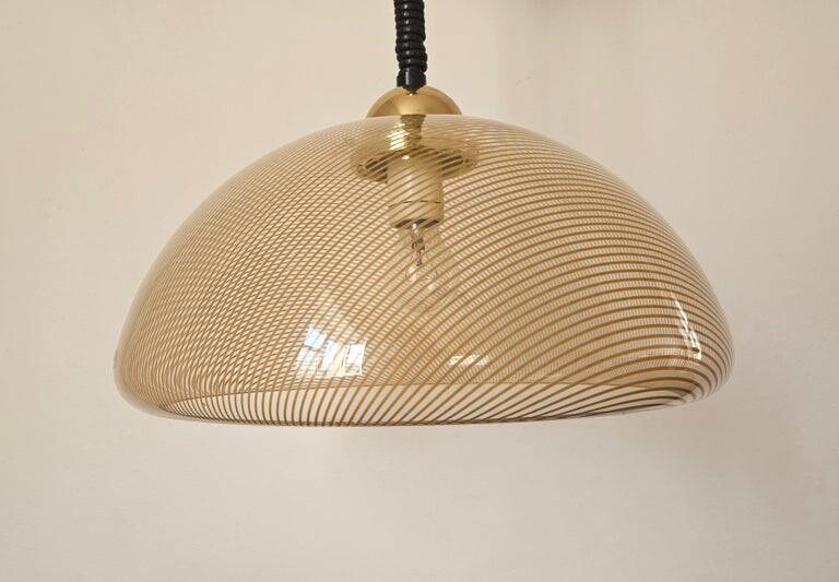 Midcentury Rare Pendant Guzzini, Luigi Massoni, Italy, 1970s