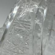 Panier en cristal de Bohême taillé – XXe siècle