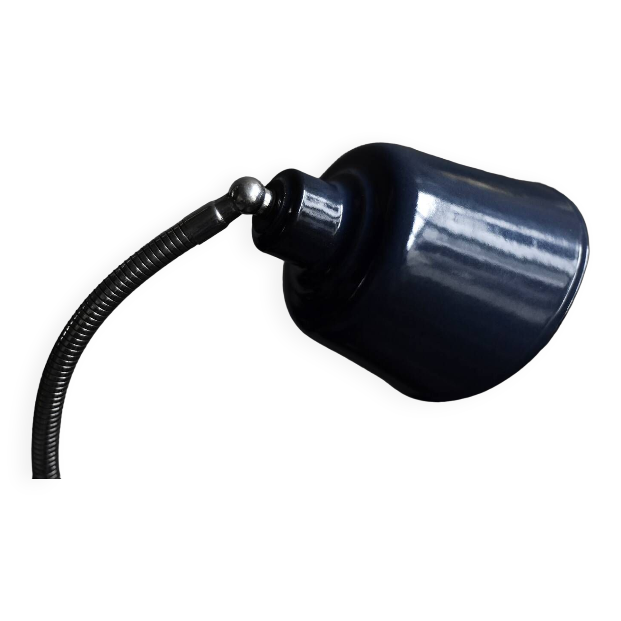 Industrial metal desk lamp, Poland circa 1950.