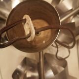 Chandelier chrome flowers 3 balls 1970