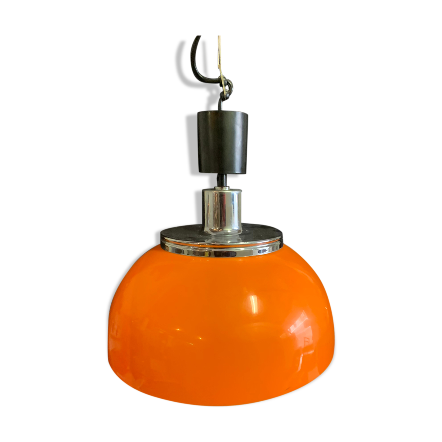 Chandelier , suspension vintage pop orange 1960