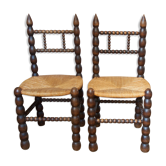 Paire de chaises kitsch stylée