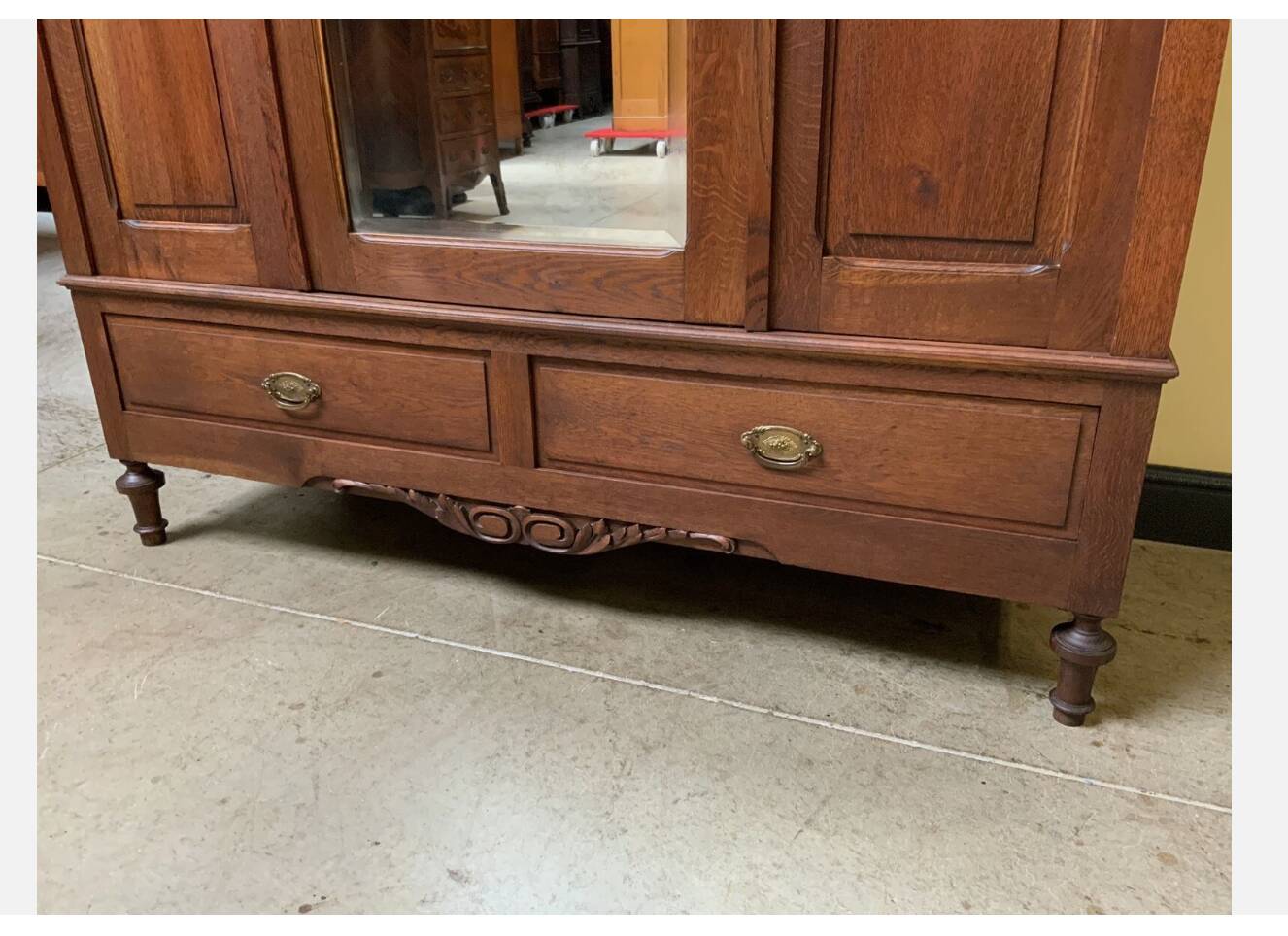 Antique Art Nouveau wardrobe