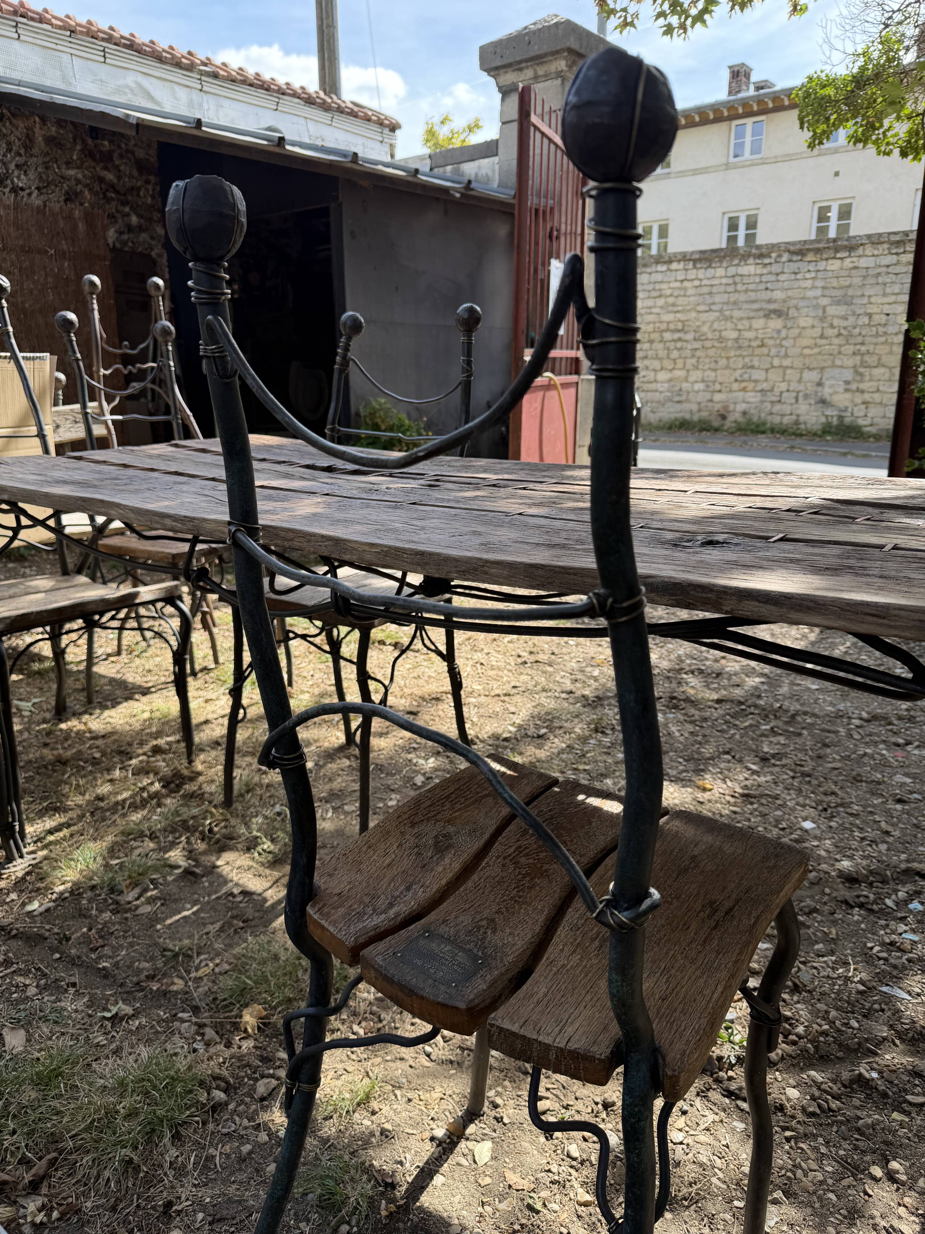 Patrick de Bruyn table and chair set
