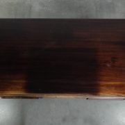 20th century wooden desk / partner desk in English style with a beautiful appearance