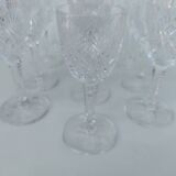 12 Saint Louis crystal liqueur glasses, Florence model.