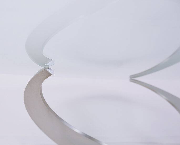 Knut Hesterberg for Ronald Schmitt Aluminum "Propeller" Coffee Table
