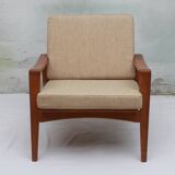 1960s armchair in oak, Arne Wahl Iversen für Komfort