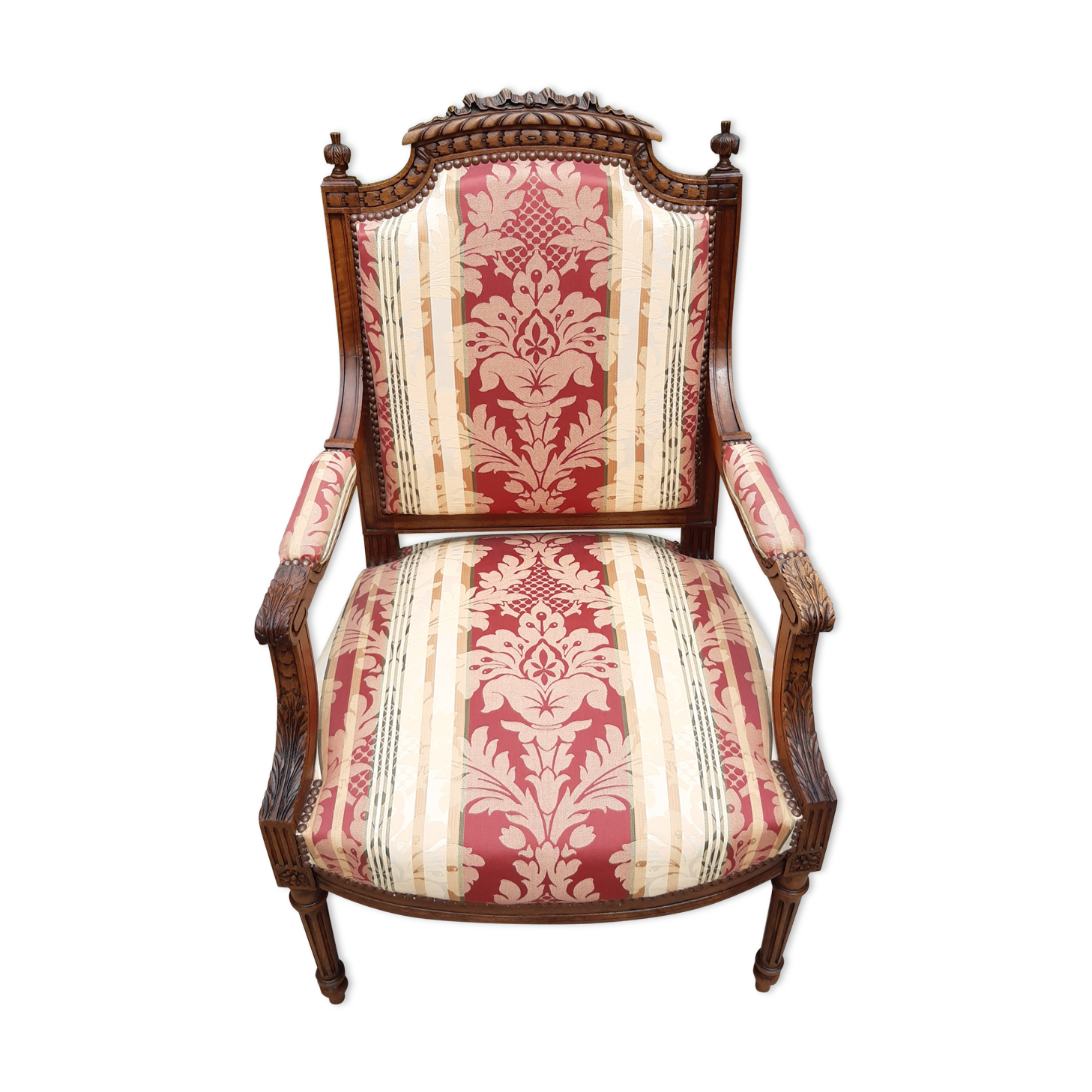 Walnut chair, LouisXVI style, late 19th