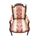 Fauteuil noyer, style LouisXVI, fin 19ème