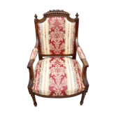 Walnut chair, LouisXVI style, late 19th