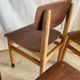 Quatre chaises basses Kvetny et Sonners Stolefabrik Danemark 1960
