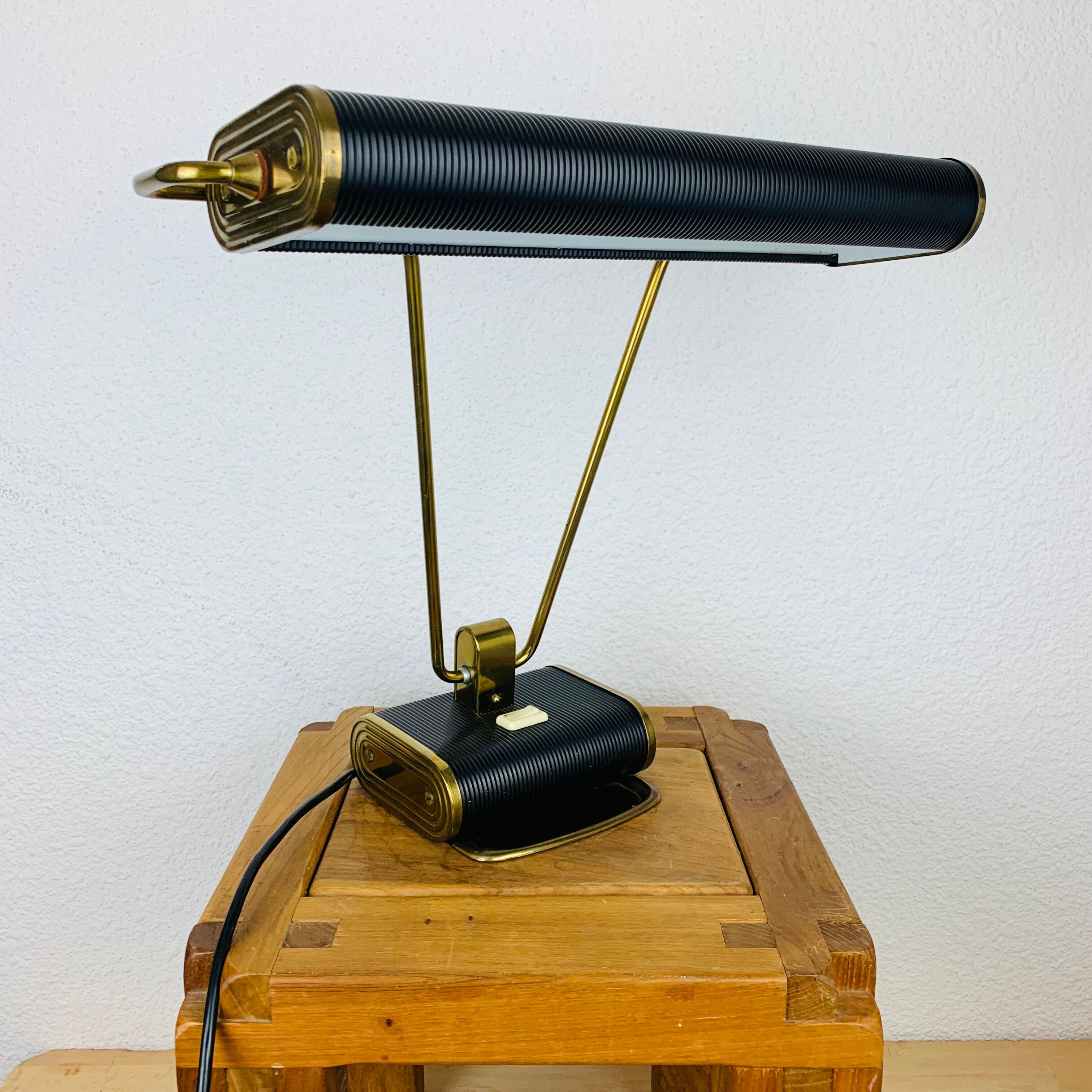 Lampe Jumo N71 noir et doré Jumo