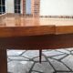 Table ronde rallonge intégrée vintage