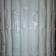 Vintage Italian white ceramic bamboo style umbrella stand
