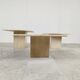 Vintage travertine nesting tables or side tables, 1970s