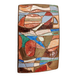 Isaac Lane Muse, brass and enamel plaque.