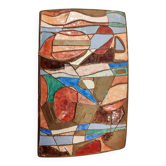 Isaac Lane Muse, brass and enamel plaque.