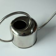 Stainless steel watering can, ideal for orchids and cactus, vintage from the 80s