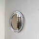 Miroir rond chrome Italie 1960