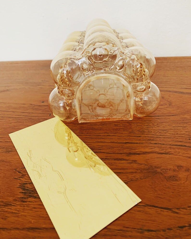 Bubble wall lamp by Helena Tynell for Glashütte Limburg