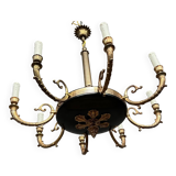 Empire style chandelier. Gilded bronze.