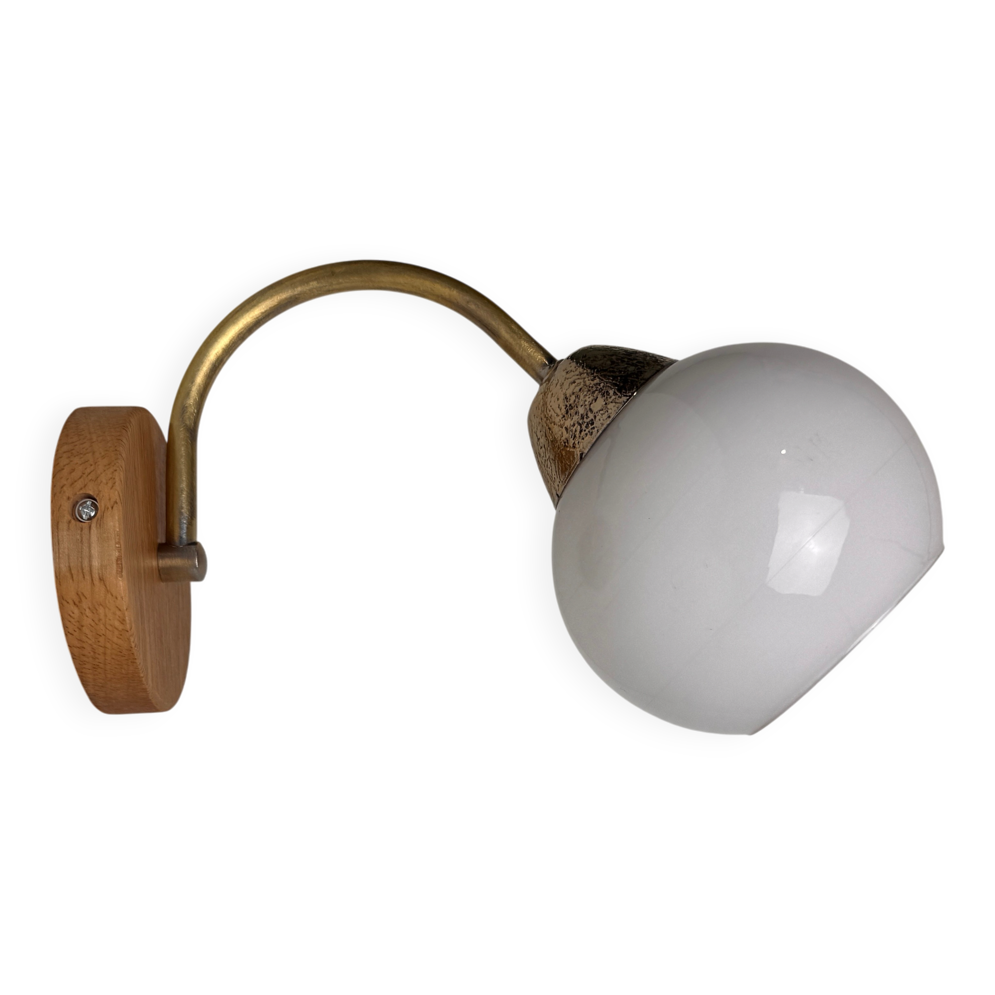 Old small vintage opaline wall light