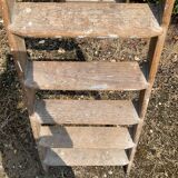 Old oak painter's stepladder