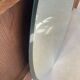 Grand miroir ovale vintage