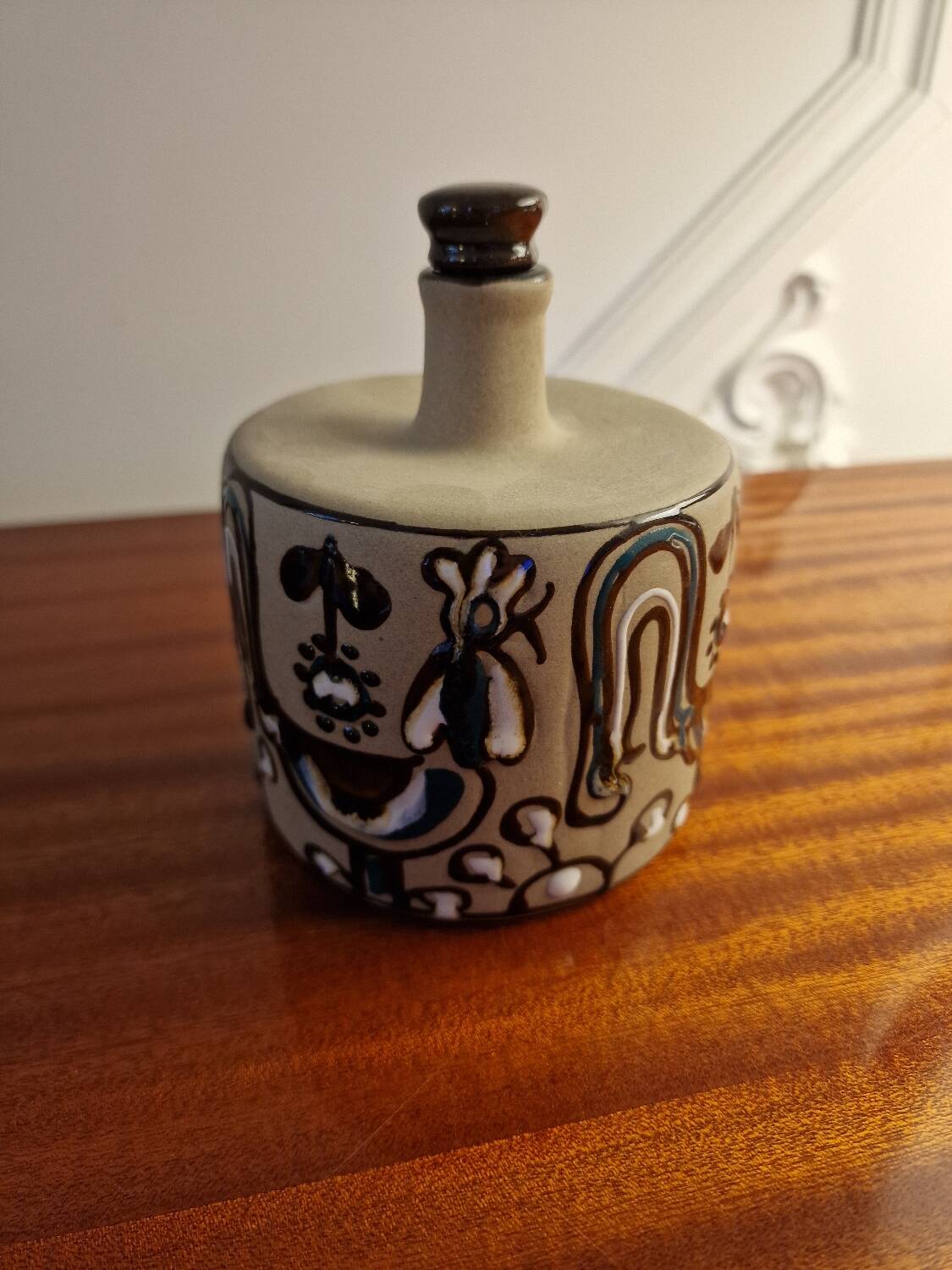 Bay Keramik bottle, model A1402, Rooster pattern