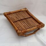 Bamboo tray and rattan size