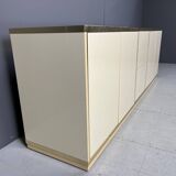 Beige lacquered credenza, 1970s