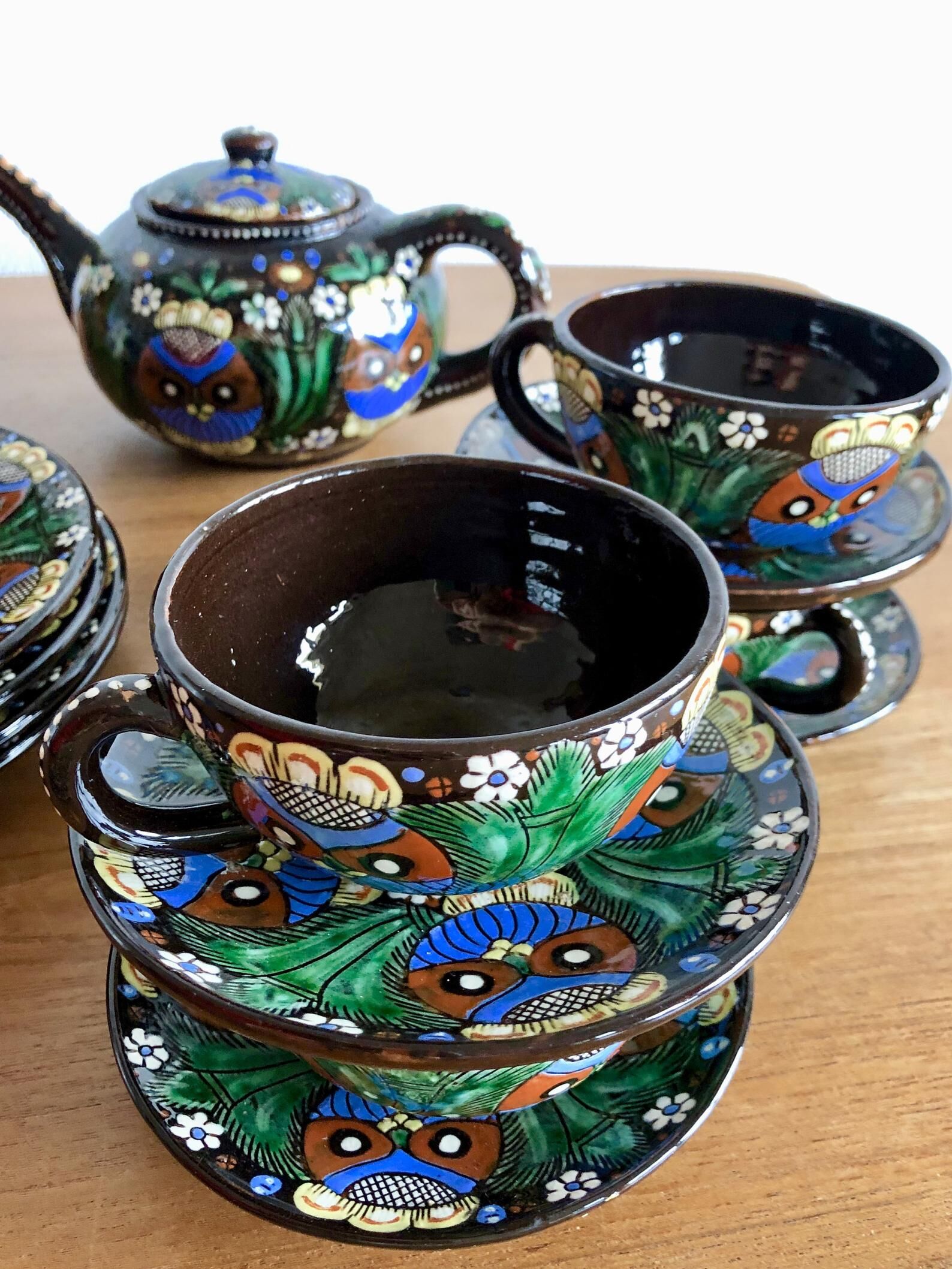 Heimberg 20th Swiss Ceramic Dessert and Coffee Service