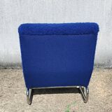 Chauffeuse 70's Bleue